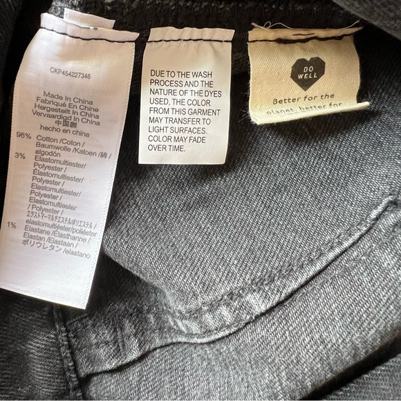 Madewell Jean Midi Skirt Stretch Straight Demim Black Cadman Wash - Picture 10 of 14